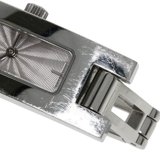 GUCCI Watches Quartz 3900L Stainless Steel , Stainless Steel Silver Square face Silver dial Women Used Authentic