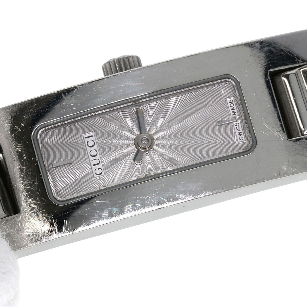 GUCCI Watches Quartz 3900L Stainless Steel , Stainless Steel Silver Square face Silver dial Women Used Authentic