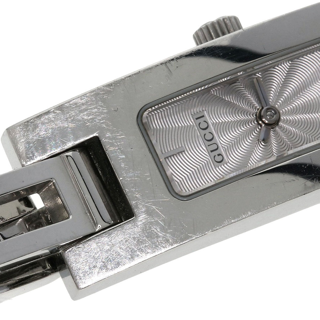 GUCCI Watches Quartz 3900L Stainless Steel , Stainless Steel Silver Square face Silver dial Women Used Authentic