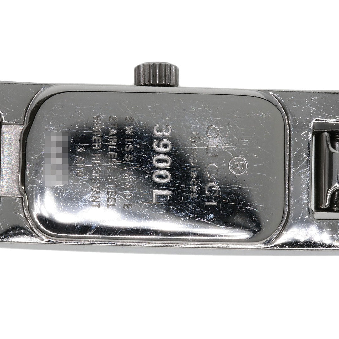 GUCCI Watches Quartz 3900L Stainless Steel , Stainless Steel Silver Square face Silver dial Women Used Authentic