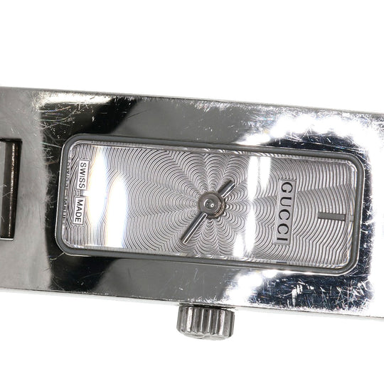 GUCCI Watches Quartz 3900L Stainless Steel , Stainless Steel Silver Square face Silver dial Women Used Authentic