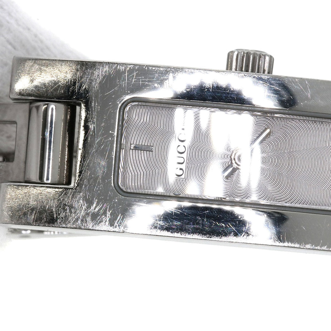 GUCCI Watches Quartz 3900L Stainless Steel , Stainless Steel Silver Square face Silver dial Women Used Authentic