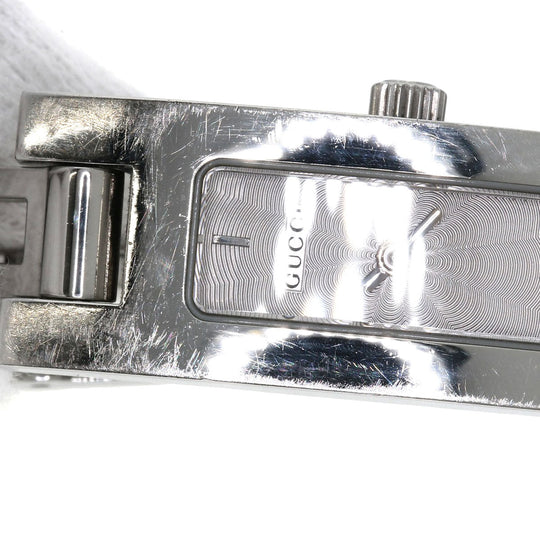 GUCCI Watches Quartz 3900L Stainless Steel , Stainless Steel Silver Square face Silver dial Women Used Authentic