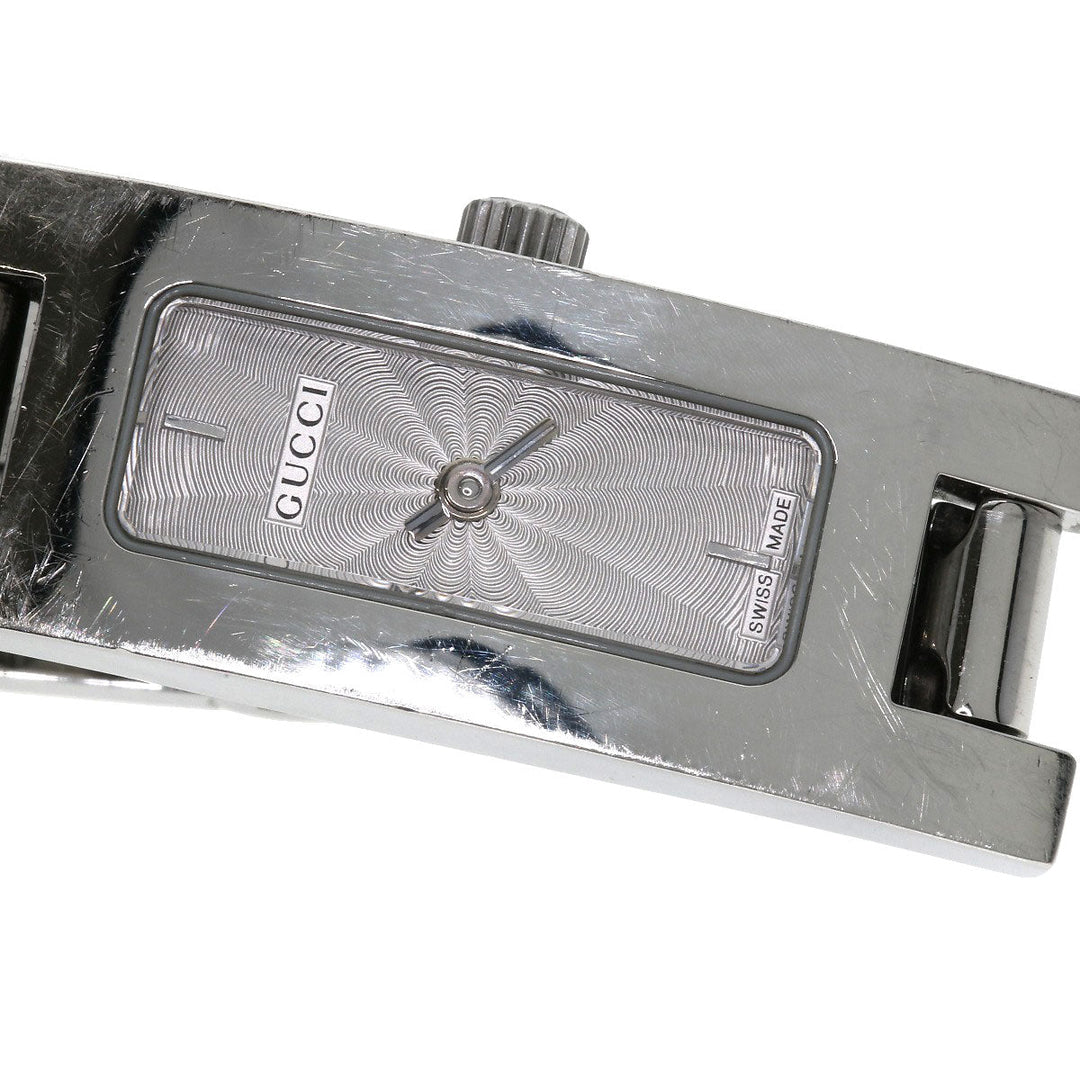 GUCCI Watches Quartz 3900L Stainless Steel , Stainless Steel Silver Square face Silver dial Women Used Authentic