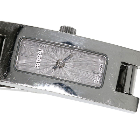 GUCCI Watches Quartz 3900L Stainless Steel , Stainless Steel Silver Square face Silver dial Women Used Authentic