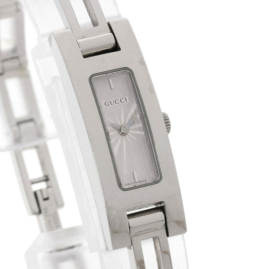 GUCCI Watches Quartz 3900L Stainless Steel , Stainless Steel Silver Square face Silver dial Women Used Authentic