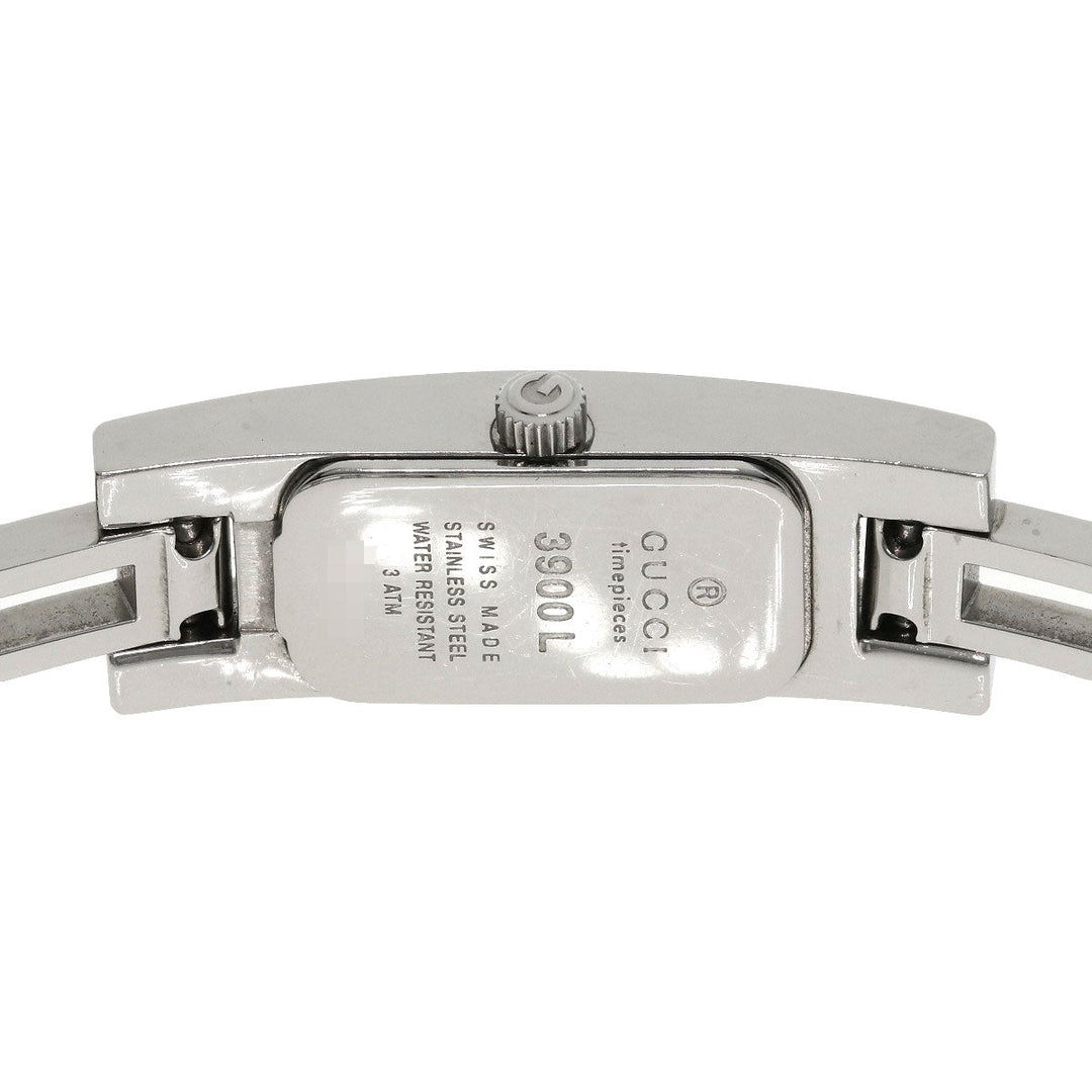GUCCI Watches Quartz 3900L Stainless Steel , Stainless Steel Silver Square face Silver dial Women Used Authentic
