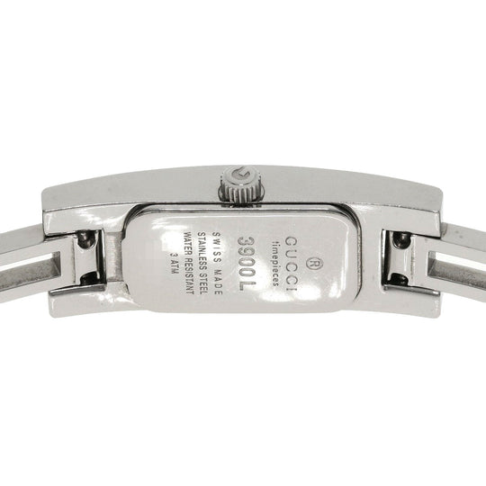 GUCCI Watches Quartz 3900L Stainless Steel , Stainless Steel Silver Square face Silver dial Women Used Authentic