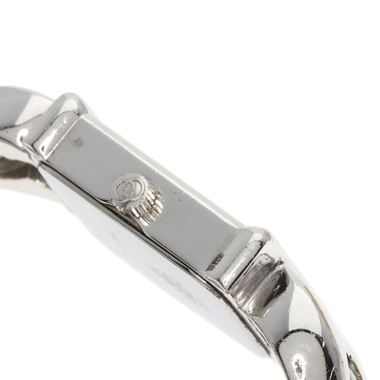 GUCCI Watches Quartz 1800L Stainless Steel , Stainless Steel Silver Square face white dial Women Used Authentic
