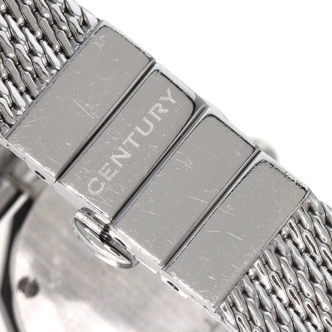 CENTURY Watches Quartz Stainless Steel , Stainless Steel Silver Plat im time Pink shell dial Women Used Authentic