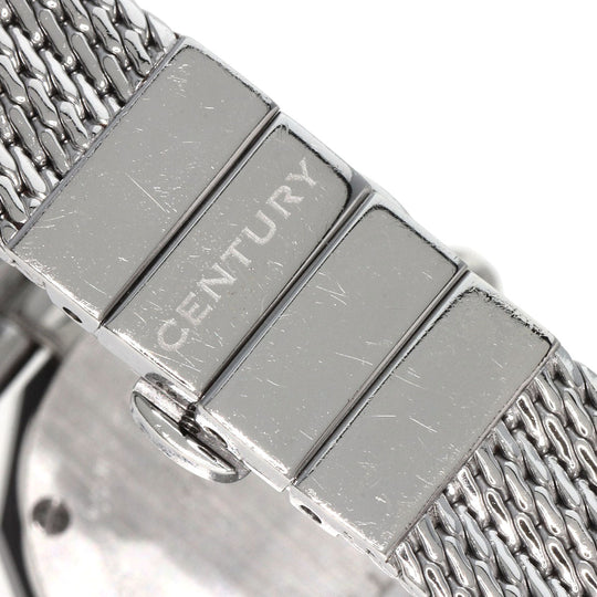 CENTURY Watches Quartz Stainless Steel , Stainless Steel Silver Plat im time Pink shell dial Women Used Authentic