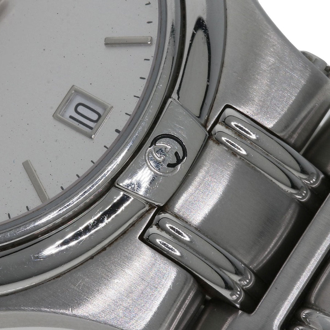 GUCCI Watches Quartz 9040M Stainless Steel Silver Round face Silver dial