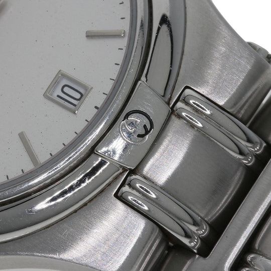 GUCCI Watches Quartz 9040M Stainless Steel Silver Round face Silver dial