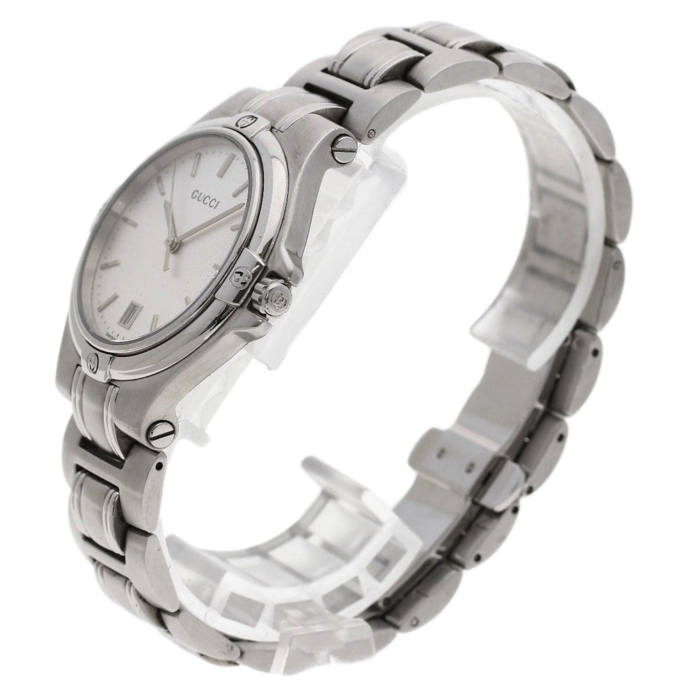 GUCCI Watches Quartz 9040M Stainless Steel Silver Round face Silver dial