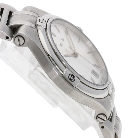 GUCCI Watches Quartz 9040M Stainless Steel Silver Round face Silver dial