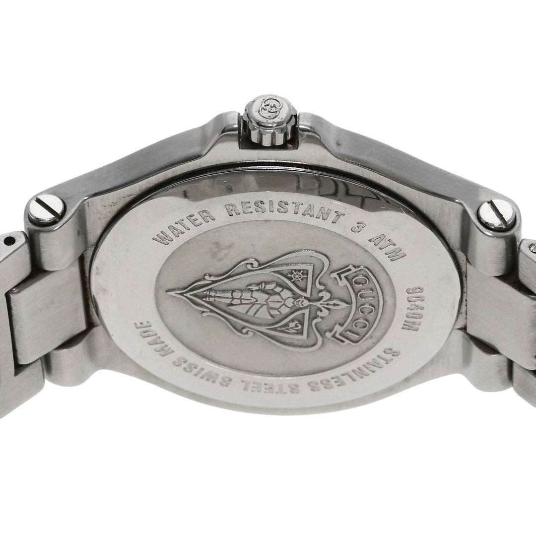 GUCCI Watches Quartz 9040M Stainless Steel Silver Round face Silver dial