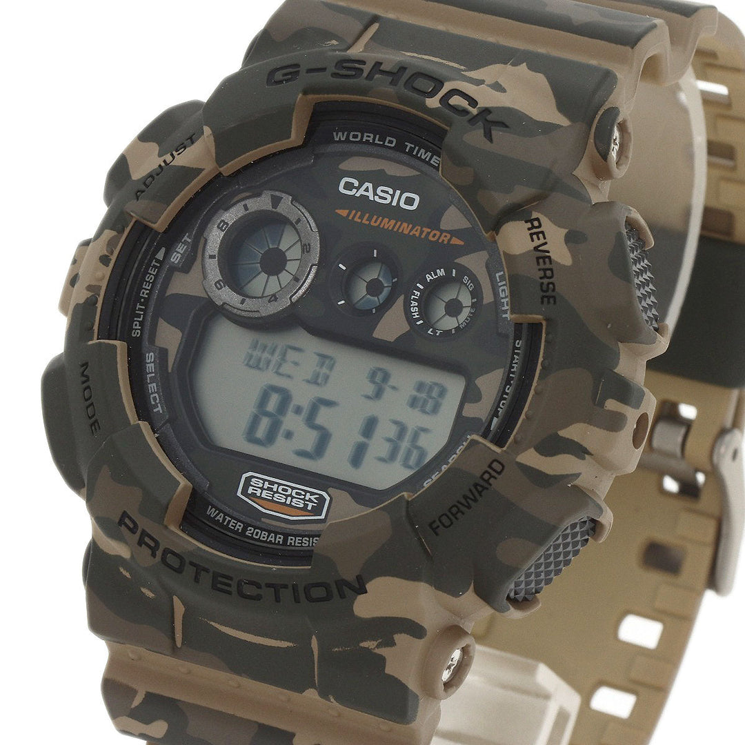 CASIO Watches Quartz GD-120CM Stainless Steel, Resin type Brown G shock camouflage camouflage dial mens Used Authentic