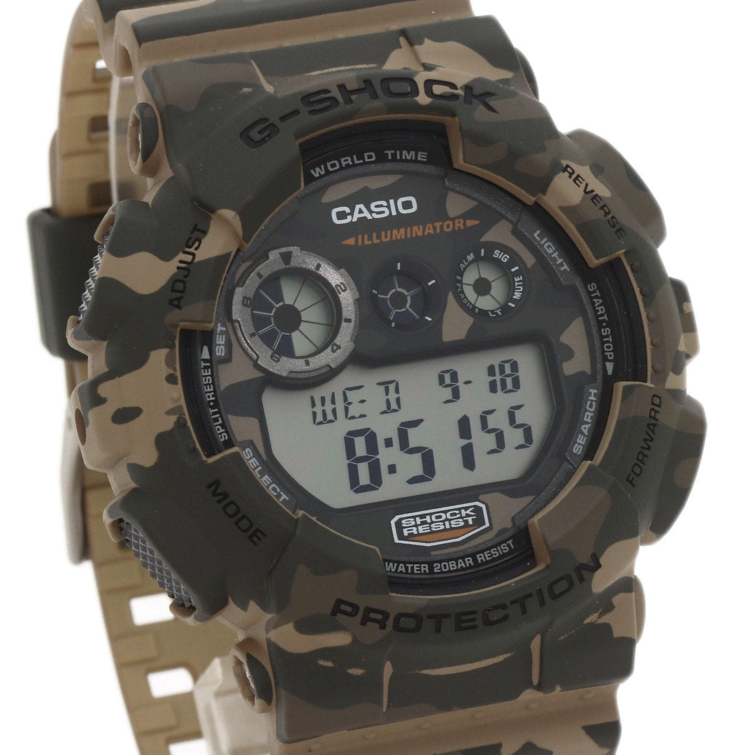 CASIO Watches Quartz GD-120CM Stainless Steel, Resin type Brown G shock camouflage camouflage dial mens Used Authentic