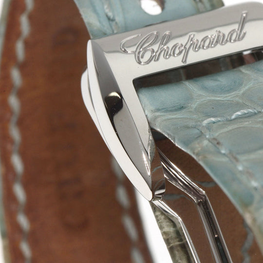 Chopard Watches Quartz 41/8443 Stainless Steel, Leather Silver La Strada White shell dial Women Used Authentic