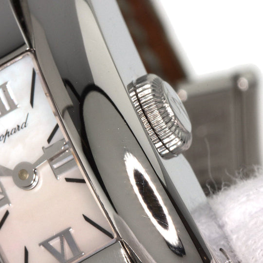 Chopard Watches Quartz 41/8443 Stainless Steel, Leather Silver La Strada White shell dial Women Used Authentic