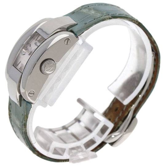 Chopard Watches Quartz 41/8443 Stainless Steel, Leather Silver La Strada White shell dial Women Used Authentic