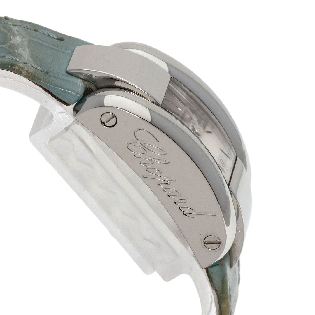Chopard Watches Quartz 41/8443 Stainless Steel, Leather Silver La Strada White shell dial Women Used Authentic