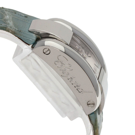 Chopard Watches Quartz 41/8443 Stainless Steel, Leather Silver La Strada White shell dial Women Used Authentic