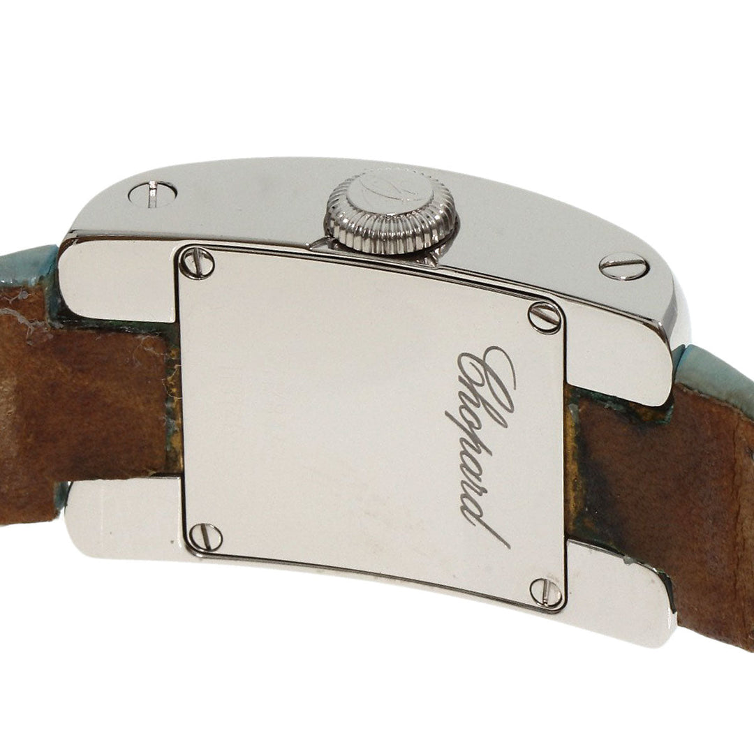 Chopard Watches Quartz 41/8443 Stainless Steel, Leather Silver La Strada White shell dial Women Used Authentic