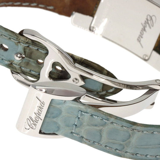 Chopard Watches Quartz 41/8443 Stainless Steel, Leather Silver La Strada White shell dial Women Used Authentic