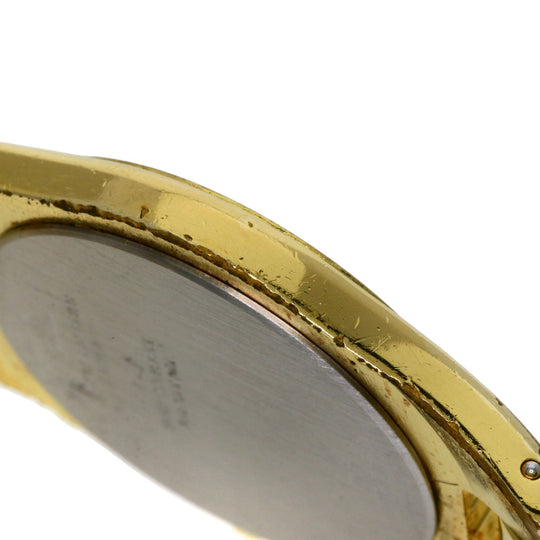 Baume & Mercier Watches Quartz Gold Plated , Gold Plated gold Linea white dial Women Used Authentic