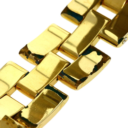 Baume & Mercier Watches Quartz Gold Plated , Gold Plated gold Linea white dial Women Used Authentic