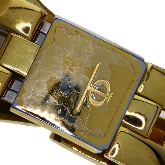 Baume & Mercier Watches Quartz Gold Plated , Gold Plated gold Linea white dial Women Used Authentic