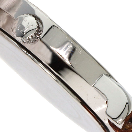 HERMES Watches Quartz Stainless Steel, Leather Silver Serie white dial Women Used Authentic