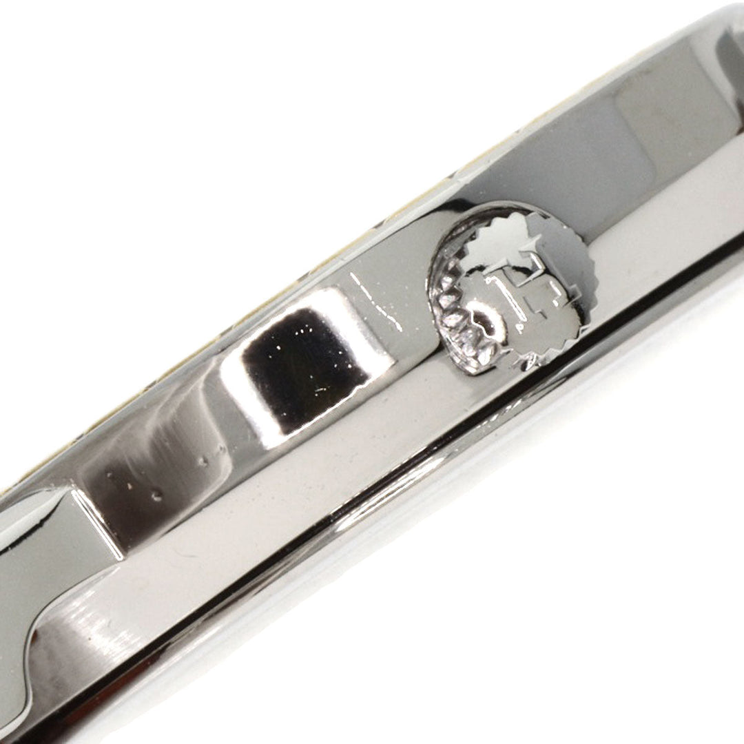 HERMES Watches Quartz Stainless Steel, Leather Silver Serie white dial Women Used Authentic