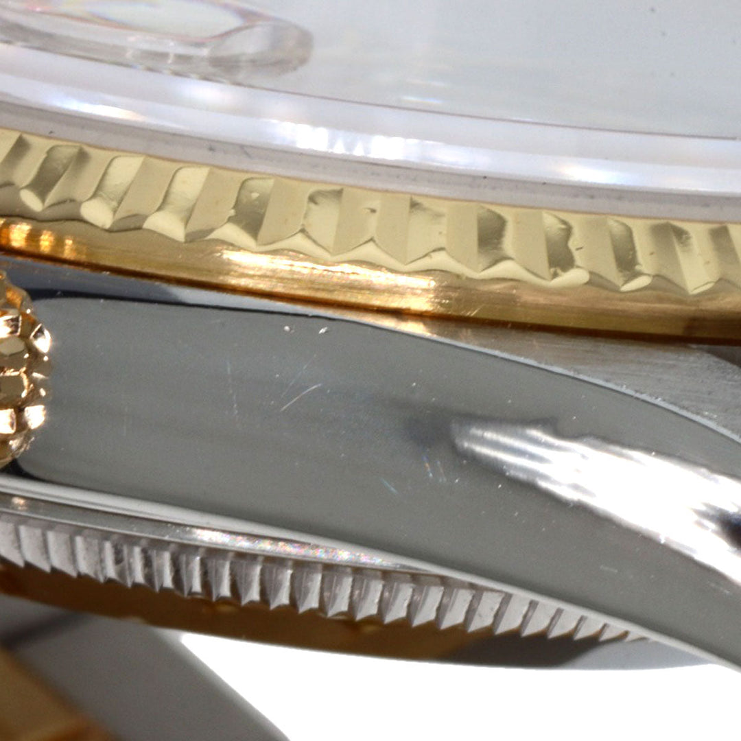 ROLEX Watches Mechanical Automatic 16233G Stainless Steel gold Datejust 10P Diamond Champagne Gold dial