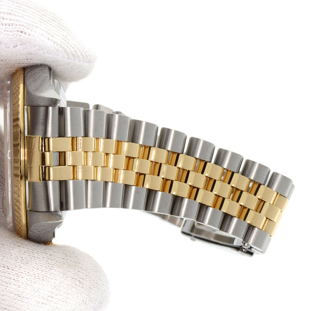 ROLEX Watches Mechanical Automatic 16233G Stainless Steel gold Datejust 10P Diamond Champagne Gold dial