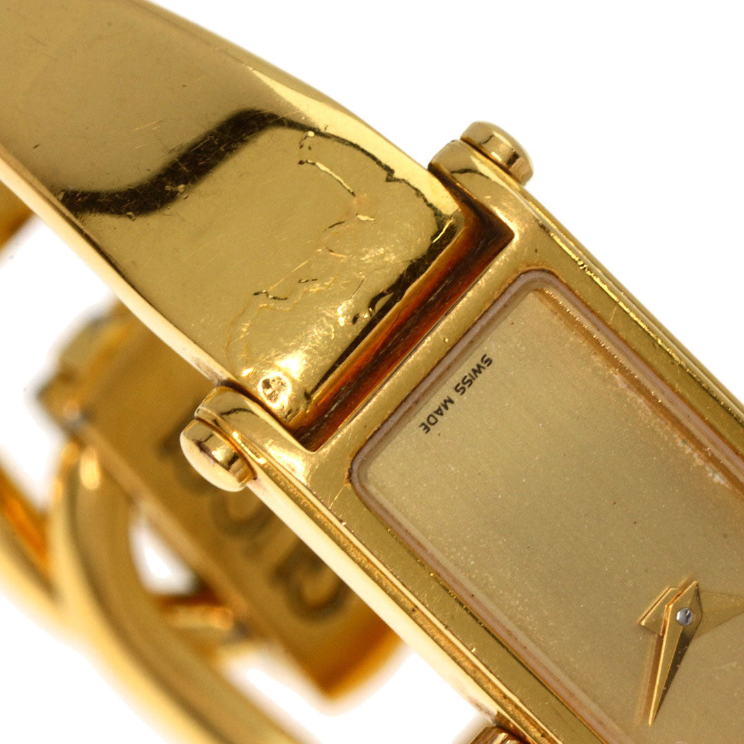 GUCCI Watches Quartz 1500L Gold Plated gold Square face gold dial