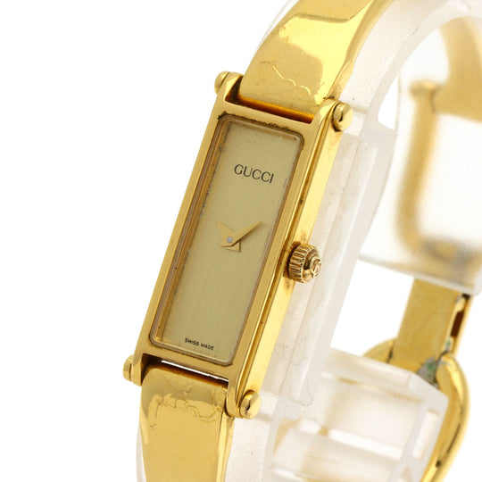 GUCCI Watches Quartz 1500L Gold Plated gold Square face gold dial