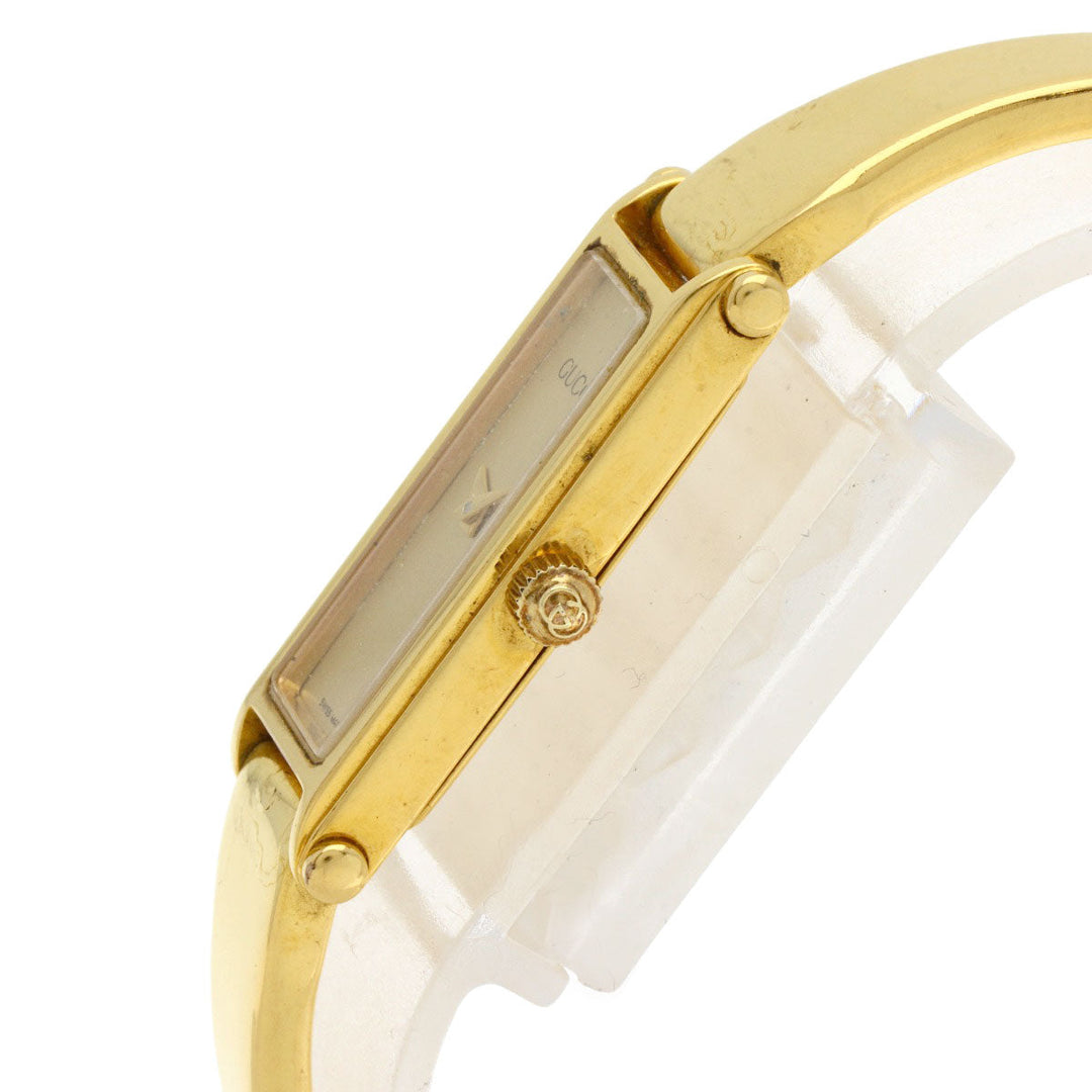 GUCCI Watches Quartz 1500L Gold Plated gold Square face gold dial
