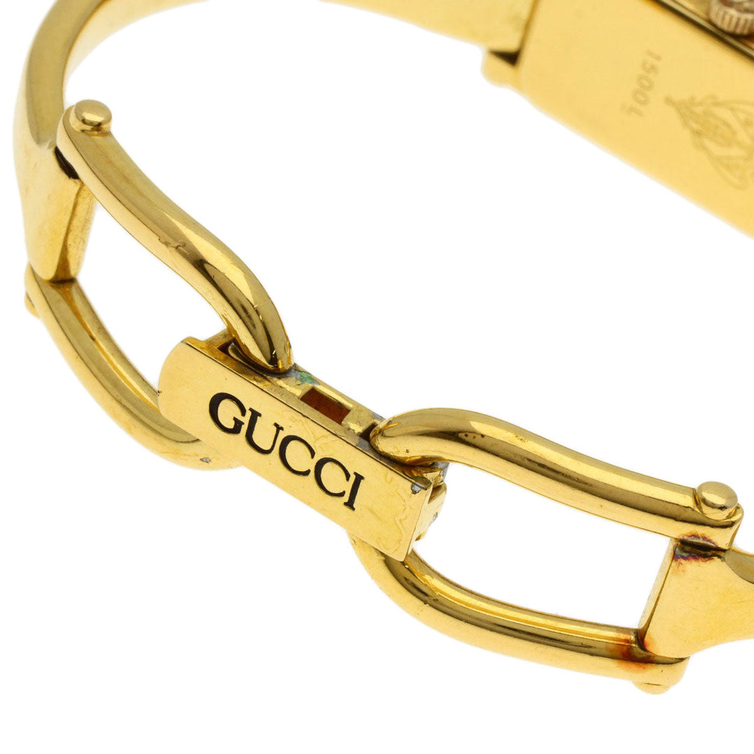 GUCCI Watches Quartz 1500L Gold Plated gold Square face gold dial