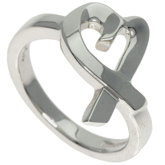 TIFFANY&Co. Ring SV Silver Loving heart Women Used Authentic