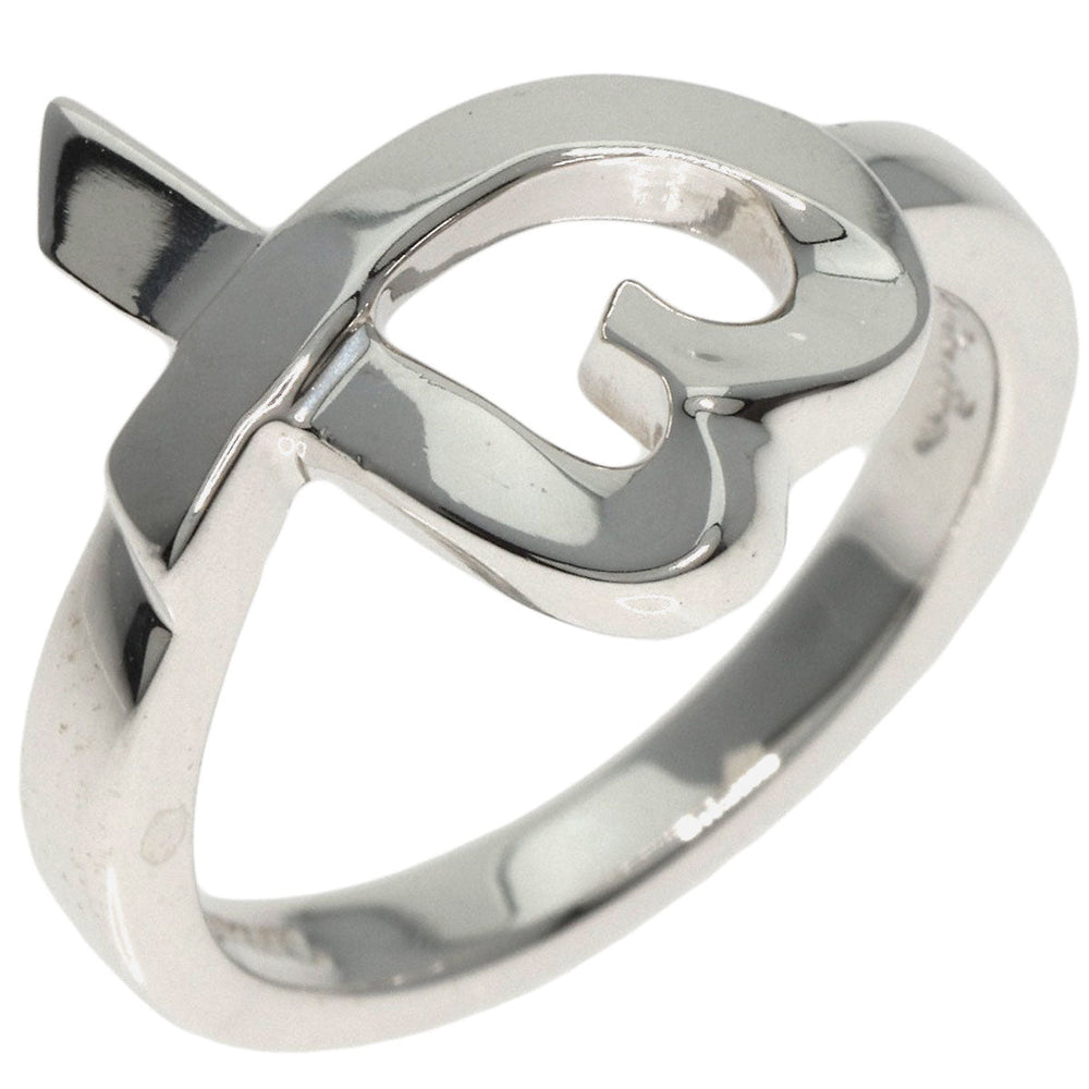 TIFFANY&Co. Ring SV Silver Loving heart Women Used Authentic