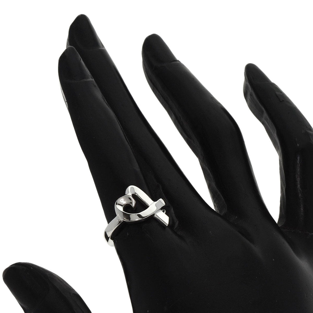 TIFFANY&Co. Ring SV Silver Loving heart Women Used Authentic