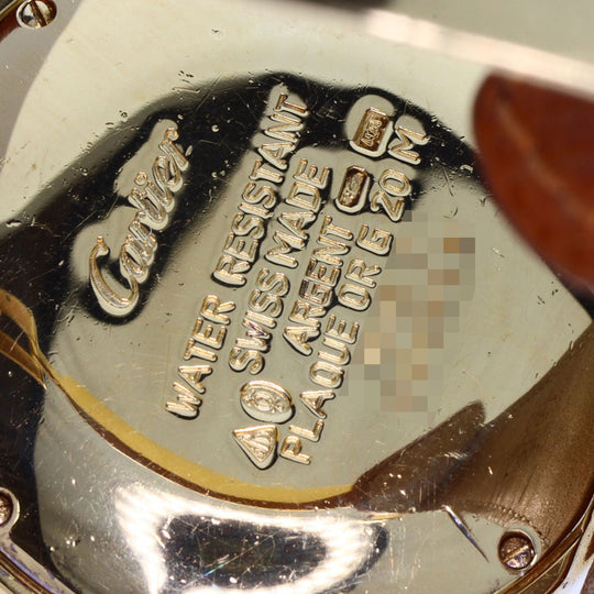 CARTIER Watches Quartz Gold Plated, Leather gold Mast 2 Rondo white dial Boys Used Authentic