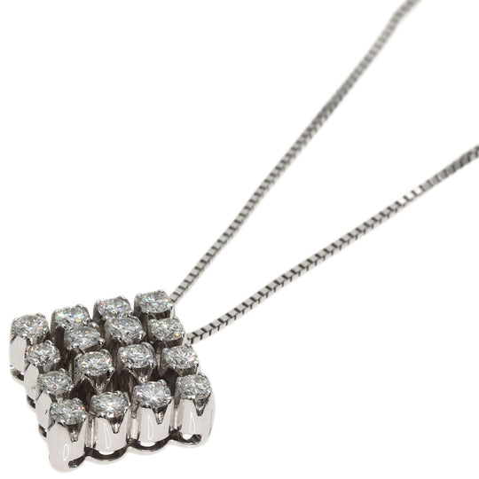 Damiani Necklace K18WG Silver diamond