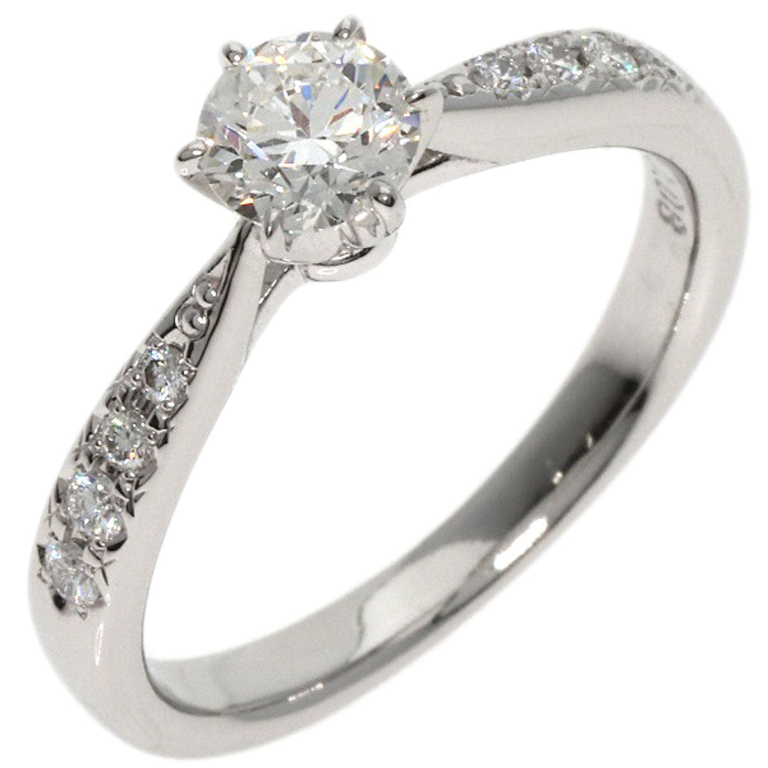TASAKI Ring PT950 Silver 1P diamond Women Used Authentic