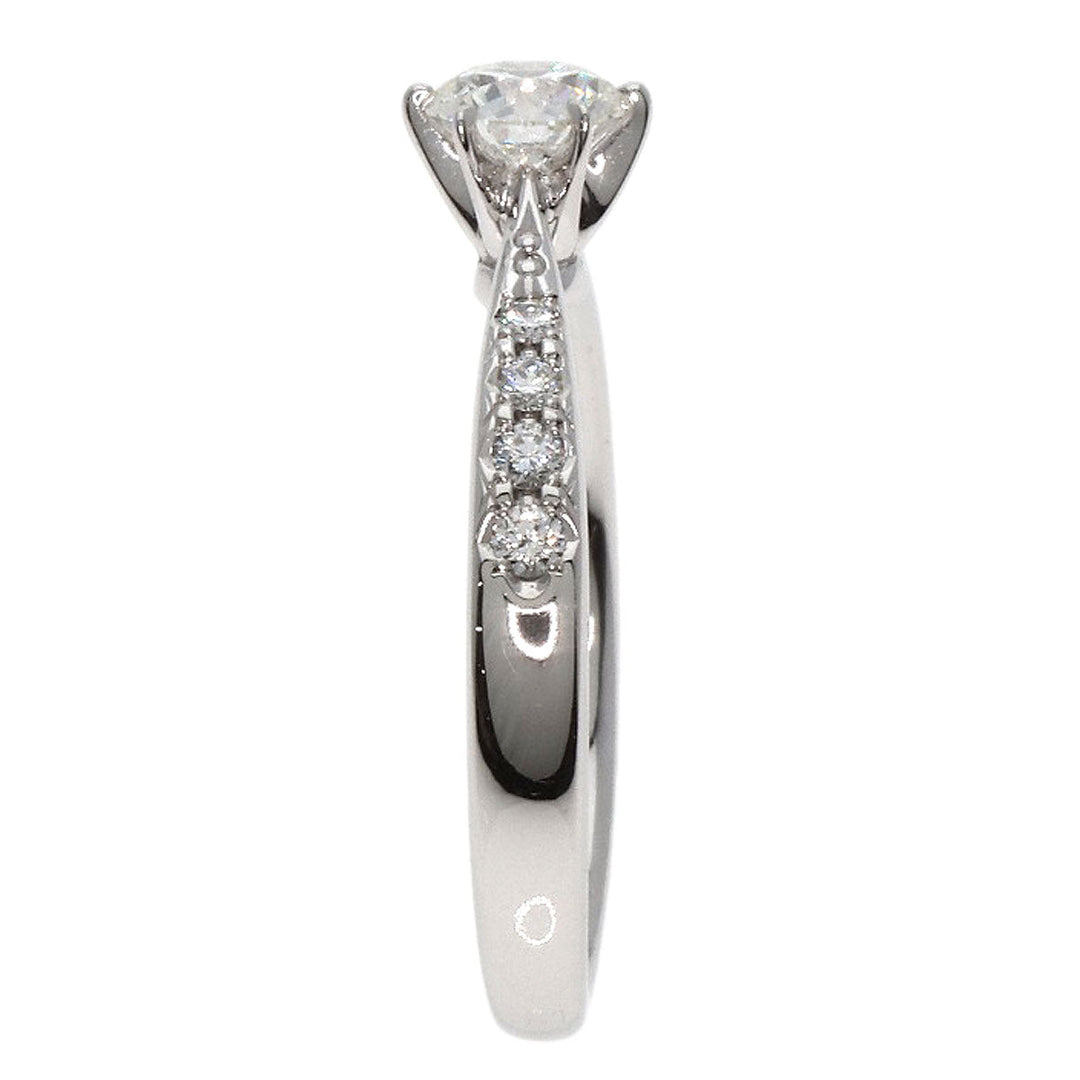 TASAKI Ring PT950 Silver 1P diamond Women Used Authentic