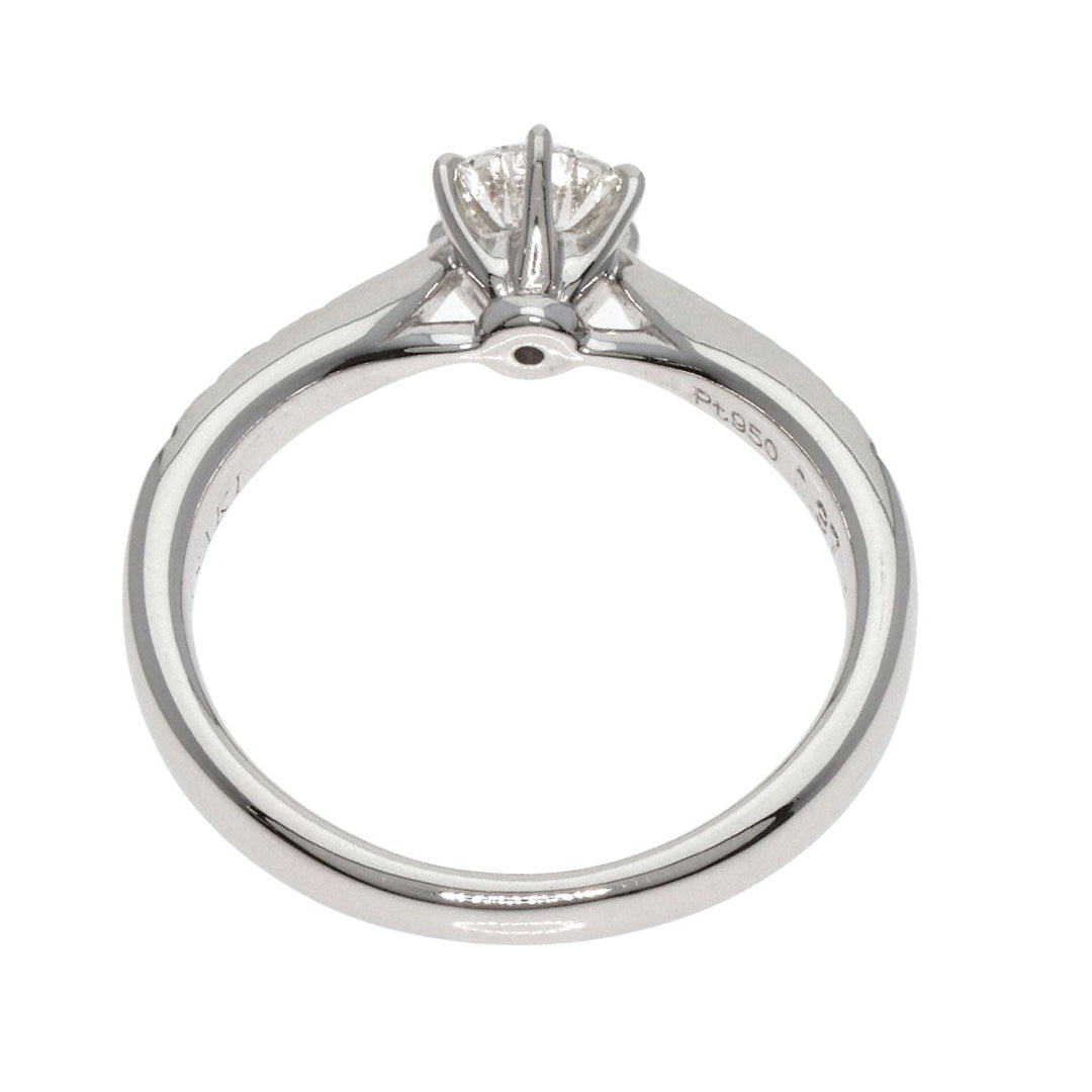 TASAKI Ring PT950 Silver 1P diamond Women Used Authentic