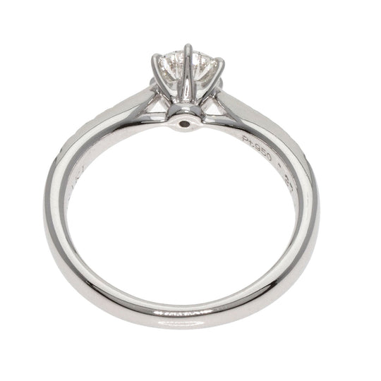 TASAKI Ring PT950 Silver 1P diamond Women Used Authentic
