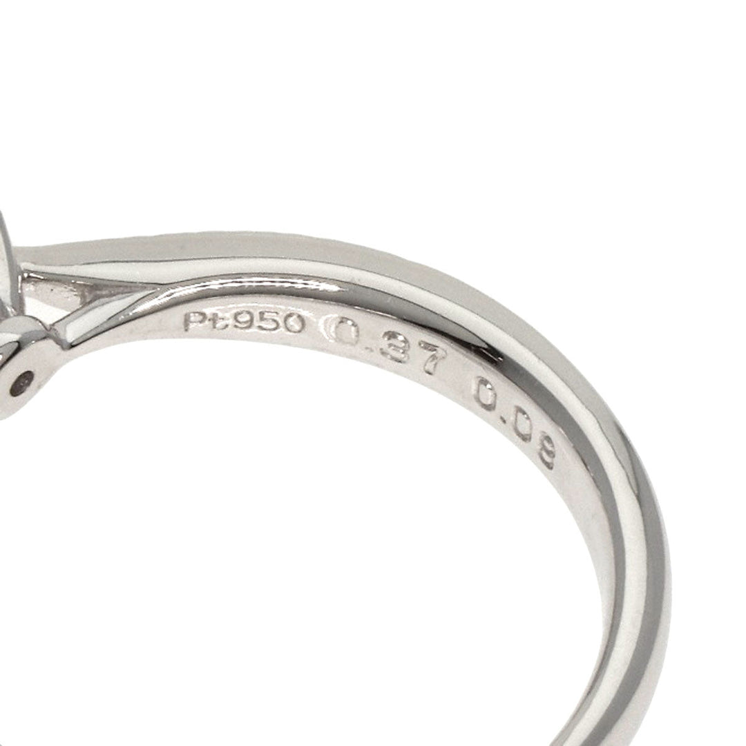 TASAKI Ring PT950 Silver 1P diamond Women Used Authentic